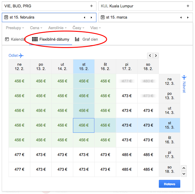 google flights letenky